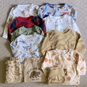 11-pc Bundle cool weather baby boy clothes, 3-6M.